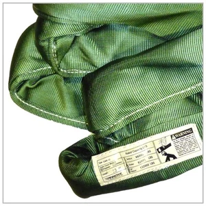 Endless Round Sling Olive x 10 FT 66,000 lbs Wrecker Recovery Crane Strap Pull - Picture 1 of 3