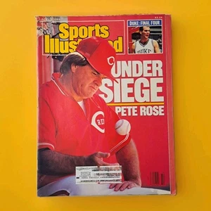 1989 April Sports Illustrated Magazine Vol 70 #14 Pete Rose Baseball - Vintage - Imagen 1 de 2