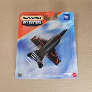 2025 Matchbox Boeing F/A-18 Super Hornet Black Sky Busters - Minor Card Issue - Picture 1 of 3