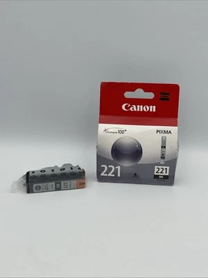 NUEVO ⚫️ SELLADO Genuino OEM Canon 221 CLI-221 - Paquete de 2 Cartuchos de Tinta Negra Foto 1 de 4