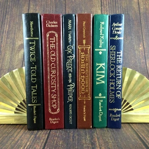 Reader's Digest Classics HC Decor Library Lot x 6 Robin Hood Sherlock Holmes Kim - Bild 1 von 9