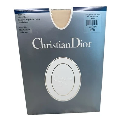 Meia-calça Christian Dior Diorissimo ultra transparente tamanho 4 Au Naturelle 4533 - Imagem 1 de 2