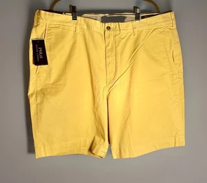 Neu mit Etikett $ 90 Polo Ralph Lauren Herren 40 STRETCH KLASSISCHE PASSFORM 9" Chino kurz gelb - Bild 1 von 14