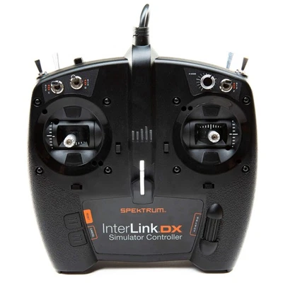Spektrum Interlink DX Simulator Controller with USB Plug, SPMRFTX1, black - Image 1 of 4