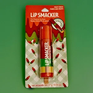 Lip Smacker Biggy Fruit Punch Jumbo Lip Balm - 3 Flavors .60 oz Stocking Stuffer - Picture 1 of 5