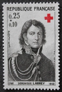 Timbre - FRANCE - Croix-Rouge - Dominique LARREY - YT1434 - Neuf ** - 1964 - Picture 1 of 1