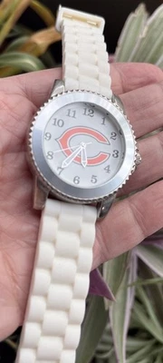 GAME TIME NFL Series CHICAGO BEARS Ladies 9” Watch Silicone Band *NEEDS BATTERY* - Image 1 of 4