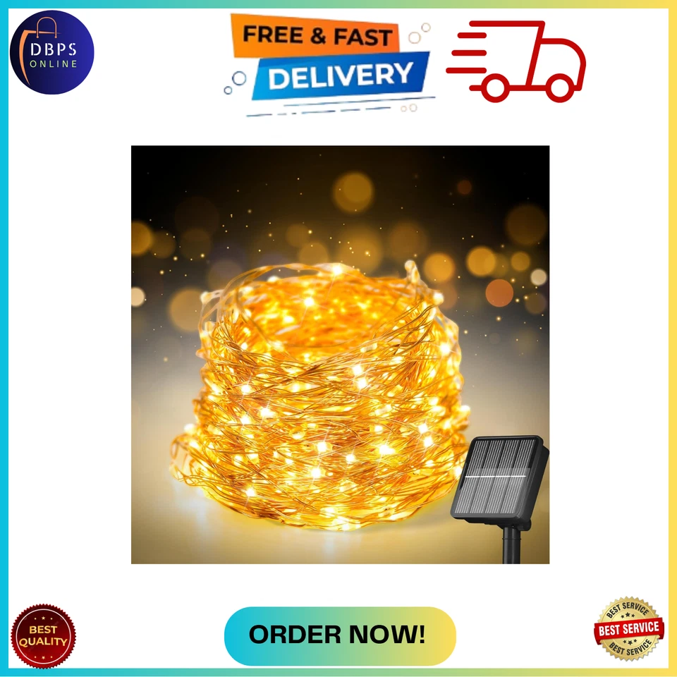 200 LED 72Ft Solar String Lights for Outside, Solar Fairy Lights for outside Wat