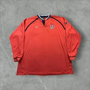 Rare 2003 Nike England Rugby Longsleeve Polo Shirt XXL - Picture 1 of 6