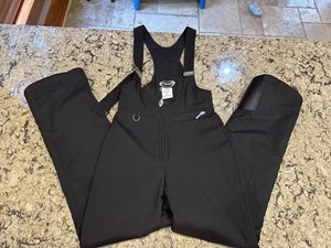 De Colección Fera International Negro Esquí Babero Mono Pantalones de Nieve Para Mujer Talla 6R Nuevo Sin Etiquetas - Imagen 1 de 3