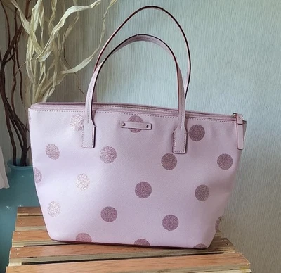 Bolso de Mano Kate Spade Rosa Brillo Lunares Hani Haven Lane ($142.99) Foto 1 de 4