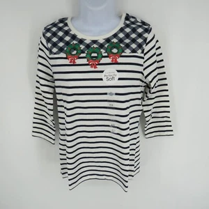 Camisa de vacaciones para mujer Kim Rogers talla pequeña nueva con etiquetas $26 - Imagen 1 de 6