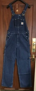 Carhartt R07 - Washed Denim Bib Overall - Vintage - Picture 1 of 9