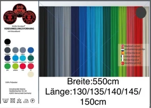 Vorhang Blackout 550c Thermovorhang Gardinen blickdicht Kräuselband Verdunkelung - Bild 1 von 16