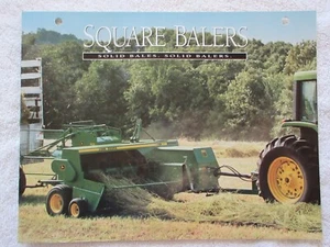 Brochure originale John Deere 1995 per presse quadrate 328,338,348,468 ottimo colore! - Foto 1 di 5