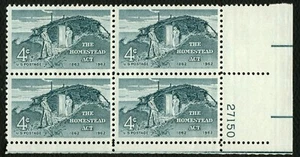 #1198 4c Homestead Act, Plate Block [27150 LR] Mint **ANY 5=FREE SHIPPING** - Picture 1 of 1
