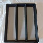 Expandable Utensil Tray Drawer Organizer by Eltow- 5-Compartment Black New