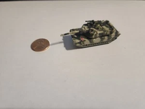 Micro Machines MILITARY M1A1 Abrams Tank Light and Dark Green Red Star Symbol - Picture 1 of 4