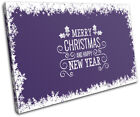 Christmas Decoration Wall Canvas ART Print XMAS Picture Gift  07 Purple Christma