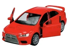 WELLY MITSUBISHI LANCER EVOLUTION X 1:34 DIE CAST METAL MODEL NEW IN BOX EVO 10 - Picture 1 of 5