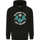 Funny Weed Hanging With My Buds Cannabis Childrens Kids Hoodie