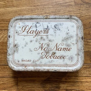 Players No Name Tobacco Vintage Tin Broad Cut 2oz White Lid - Picture 1 of 6