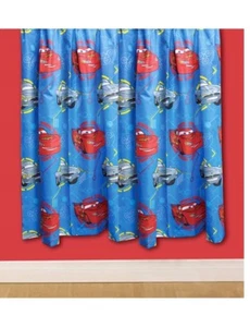 Cars Disney Pixar 2xTerminadas Cortinas Juego de Cortinas cada 138 Largo x168cm McQueen NUEVO - Imagen 1 de 1