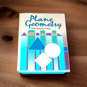 Abeka Plane Geometry Text Solution Key High School 11th Grade 11 VGC Homeschool - Imagen 1 de 1
