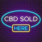 CBD Sold Here Sign for Business Displays | Advertisement Lighted Art Decor | LED