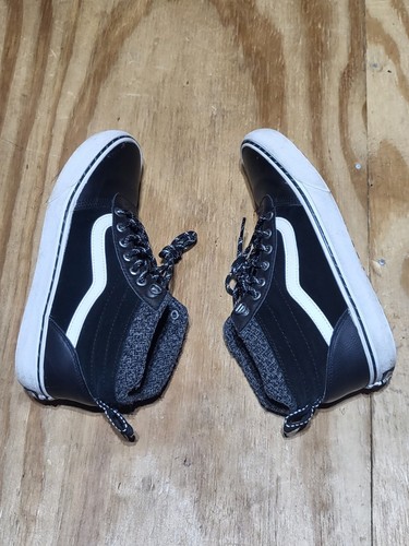 Vans Ward Hi MTE Sneaker da uomo 8 5 foderate in pile scamosciate e pelle nere e grigie