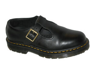 Dr. Doc Martens Polley Sr Mary Jane Safety Shoe Women US Size 8 EU 39 Black $140