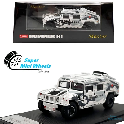 Coche modelo diecast Master 1:64 Hummer H1 (blanco camuflaje) Foto 1 de 4