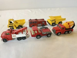 Vintage 1970'S Matchbox Lesney Superfast Car Toy Lot Of 6 Diecast 58 71 37 19 26 - Picture 1 of 8