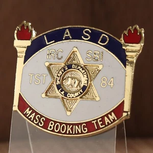 LASD Mass Booking Team Lapel Pin 1984 Olympics Los Angeles Sheriff's Department - Picture 1 of 5