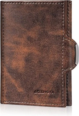 Geldbörse Herren, Slim Wallet, Wallet Smart Wallet mit Münzfach, Damen klein mit - Bild 1 von 4