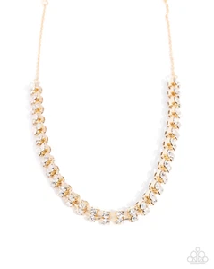 Paparazzi Linked Lady Gold Necklace NWT - Picture 1 of 2