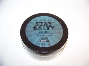 Bath & Body Works STAY SALTY Salt Body Scrub 8 oz. FULL SIZE New - Picture 1 of 4