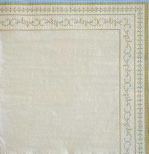 4 x Single Paper Napkins Frame Pattern Pale Yellow for Decoupage Crafting 5 - Picture 1 of 2