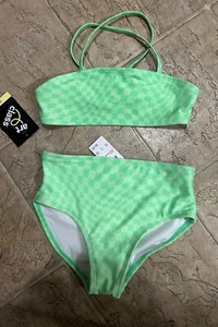 girls green 2-piece swimsuit size S (6-7) Art Class - Picture 1 of 3