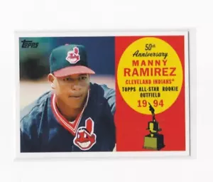 MANNY RAMIREZ 2008 TOPPS BASEBALL 50TH ANNIVERSARY ALL-ROOKIE TEAM INSERT CARD - Picture 1 of 24
