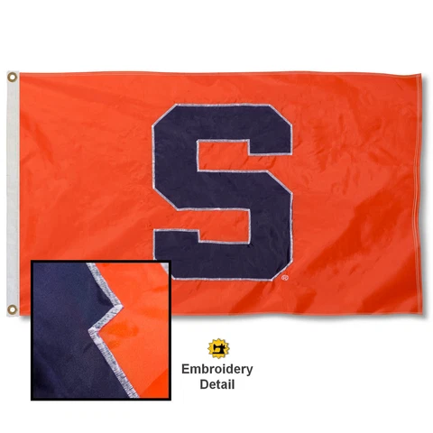 Syracuse University Embroidered and Appliqued Nylon Flag Cover