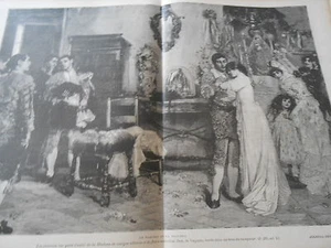 Gravure 1897  Le Vaquero et la Vaquera Madone de cierge - Imagen 1 de 1