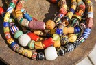 Venetian, Red Hearts, King Beads, Russian Blue, Vaseline (8-22mm) (3003A038)