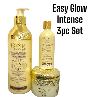 Easy Glow Gold Body Lotion, Oil & Face Cream 3pcs Set. Satisfaction 💯,FREE GIFT - Image 1 of 3