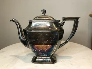 Antique Pairpoint Silverplate Teapot Pitcher 0327 W.M. Mounts EPNS - Picture 1 of 10