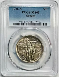 1926 S Classic Commemorative Oregon Trail Memorial PCGS MS-65 - Picture 1 of 3