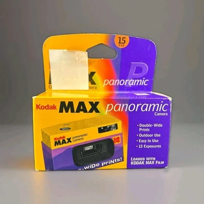 KODAK MAX PANORAMIC VTG OUTDOOR SINGLE USE DISPOSABLE CAMERA NEW  - Image 1 of 2