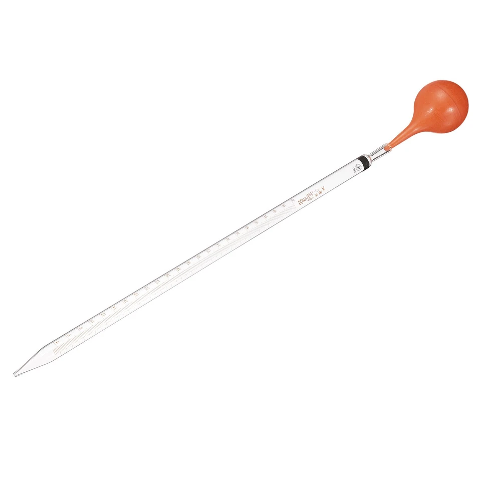 ZAPLYTE Graduated Dropper Pipettes Kit 50ml Borosilicate Glass Pipette Rubber Bulb