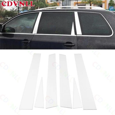 Para VW Touareg 2003-2010 Plateado Acero Ventana Coche BC Pilar Panel Cubierta Borde 6 Piezas Foto 1 de 4