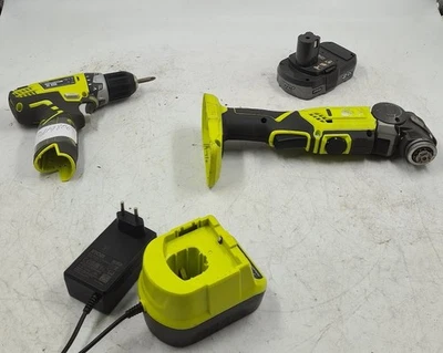 Lot of 4 Various Ryobi tools, RCD1201 Used Not Working, For Parts - Image 1 of 4